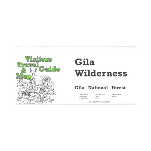 Map: Gila NF (Gila Wilderness) NM (Old Edition)