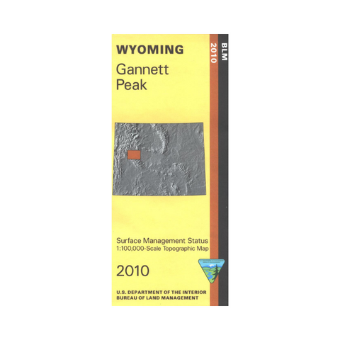 Map: Gannett Peak WY - WY019S