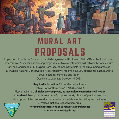 Call for Mural Art - El Malpais Community Art Program