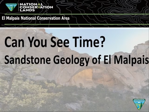 Can you see time? Sandstone geology of El Malpais.