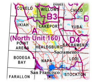 California Deer Hunt Zone (A North) A160