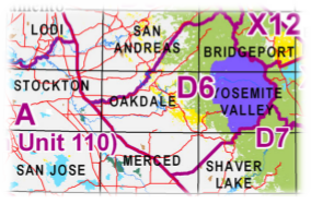 D6 Map California Deer Hunt Zone D6 – Tagged hunting maps – Public Lands ...