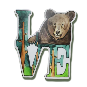Sticker: Black Bear Love