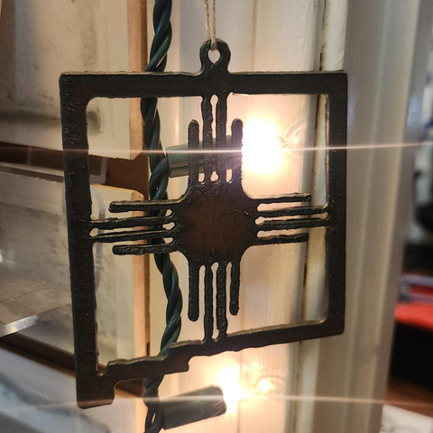 Ornament: NM Zia State (Metal)