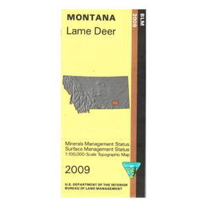 Map: Lame Deer MT (MINERAL) - MT1108SM