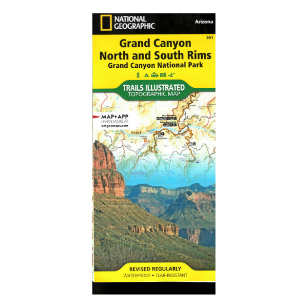 Map: Grand Canyon North and South Rims (Trails Illustrated) – Public ...