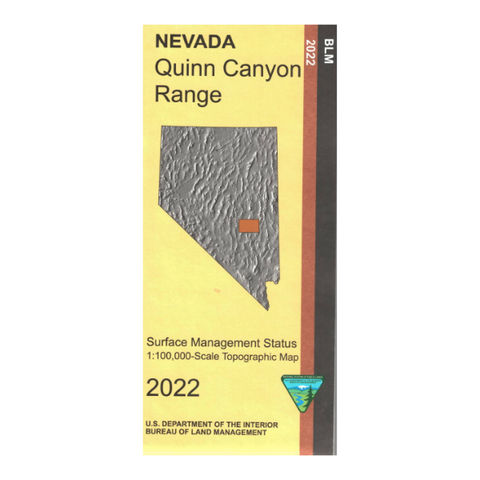 Map: Quinn Canyon Range NV - NV150S