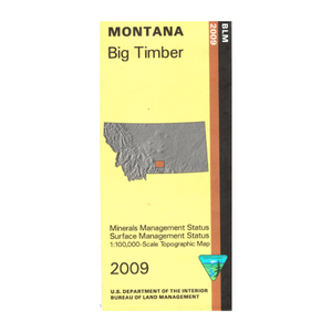 Map: Big Timber MT (MINERAL)- MT1015SM