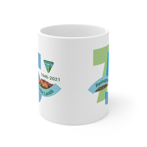 White Ceramic Mug - Bureau of Land Management 75th Anniversary