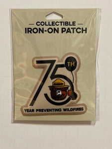 Smokey Bear 75th Anniversary iron-on patch