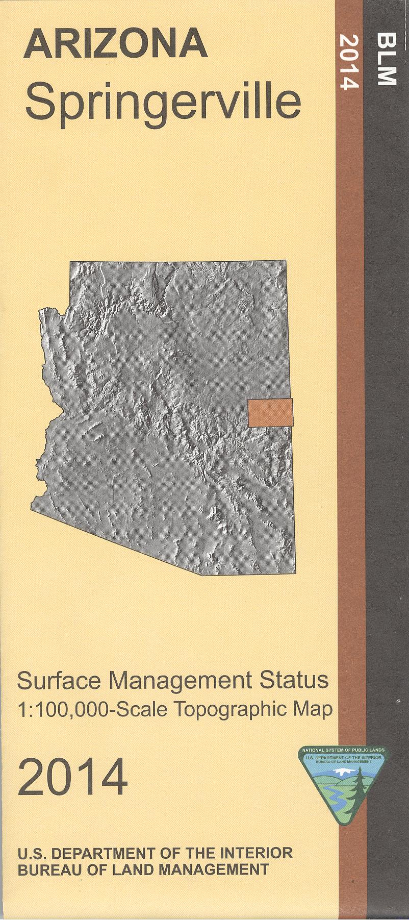 Map: Springerville AZ - AZ148S – Public Lands Interpretive Association