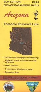 Map: Theodore Roosevelt Lake AZ - AZ150S