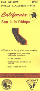 Map: San Luis Obispo CA (Surface) - CA445S