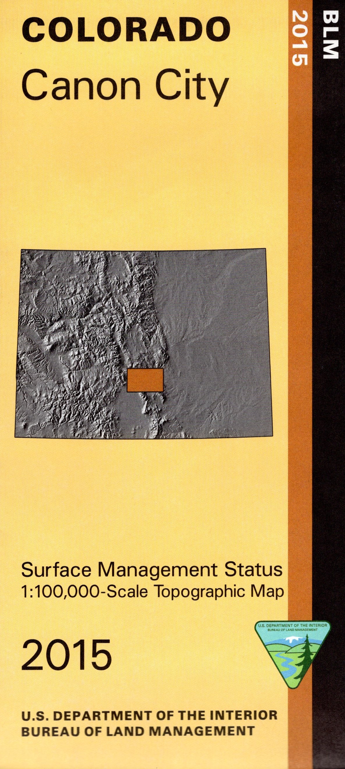 Map Canon City CO CO107S Public Lands Interpretive Association