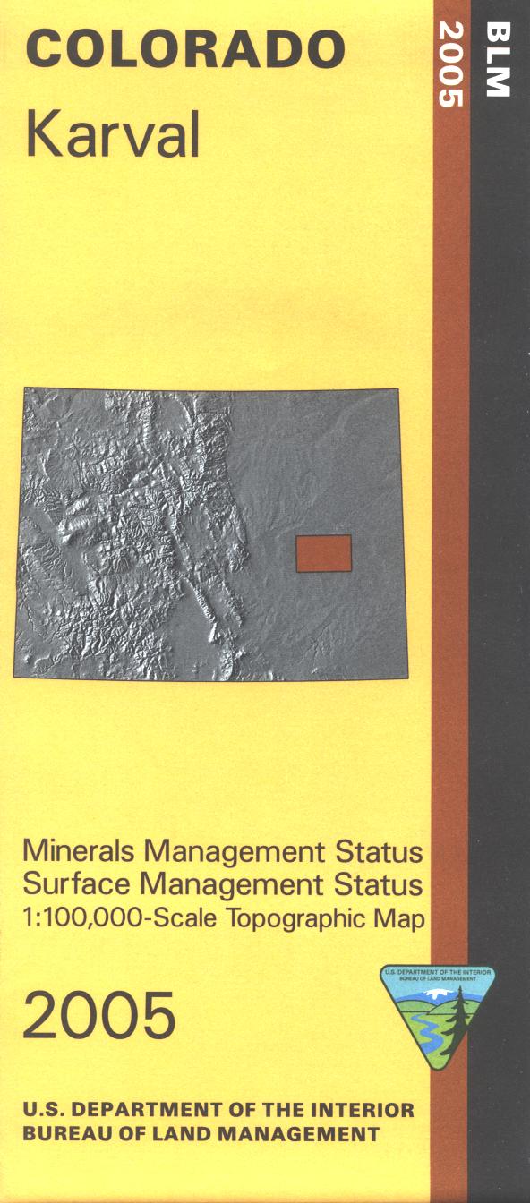Karval Map: Karval CO (MINERAL) – Public Lands Interpretive Association