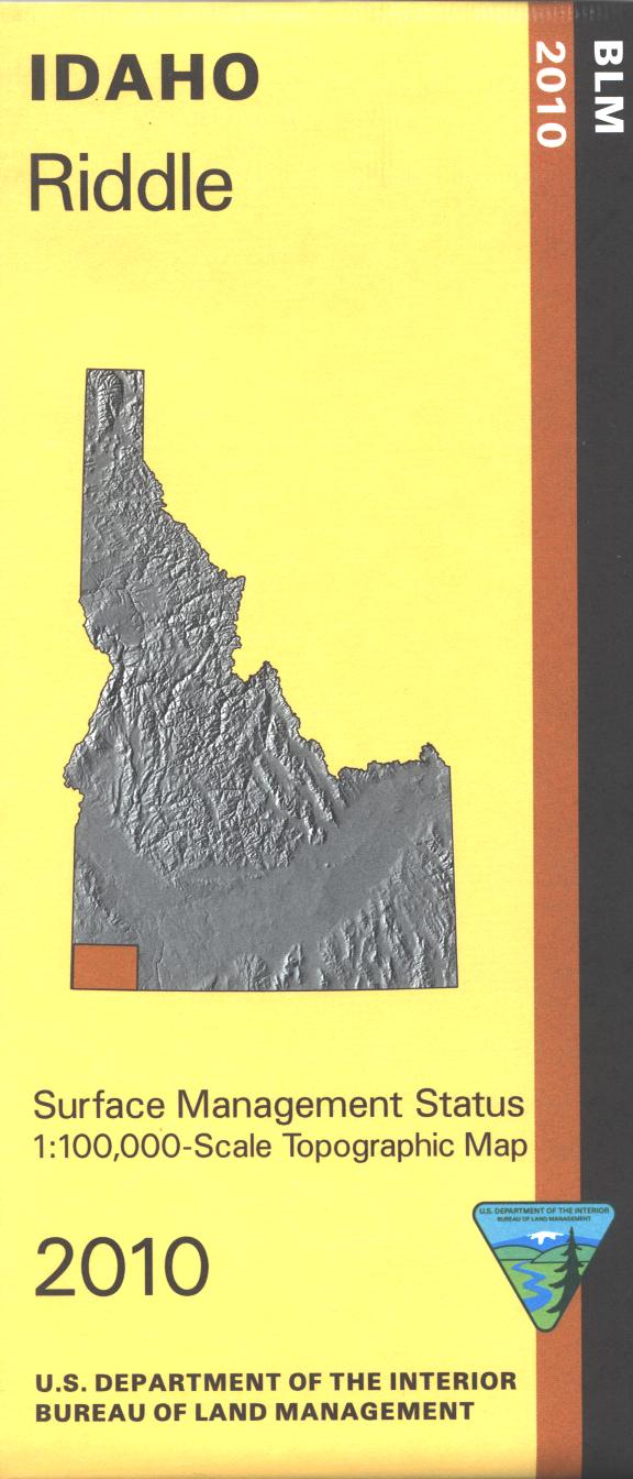 Map: Riddle ID - ID1054S – Public Lands Interpretive Association