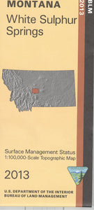 Map: White Sulphur Springs MT - MT1199S