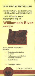 Map: Williamson River OR - OR059S