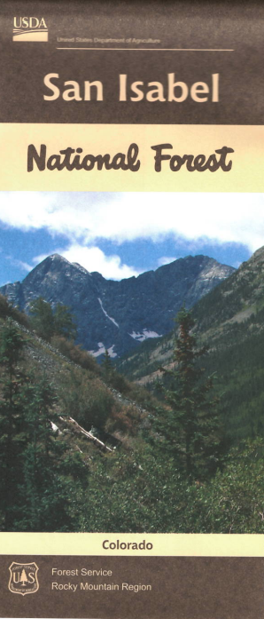 Map: San Isabel National Forest CO – Public Lands Interpretive Association