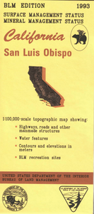 Map: San Luis Obispo CA (Mineral) - CA445SM