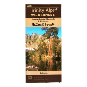 Map: Trinity Alps Wilderness CA