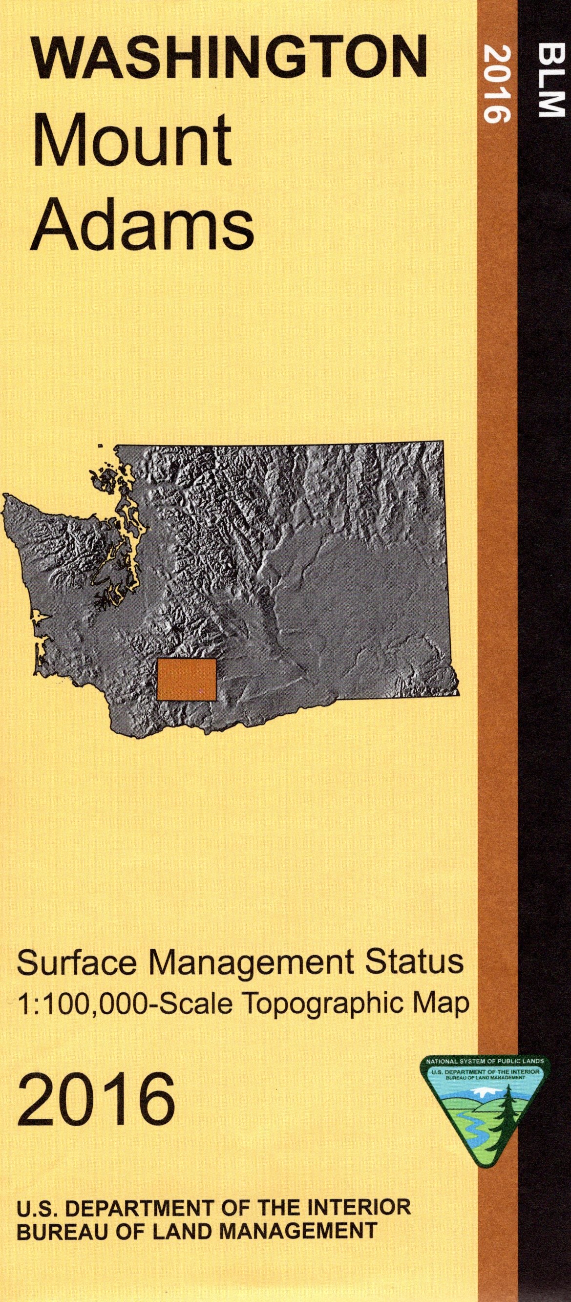 Map: Mount Adams WA - WA018S – Public Lands Interpretive Association
