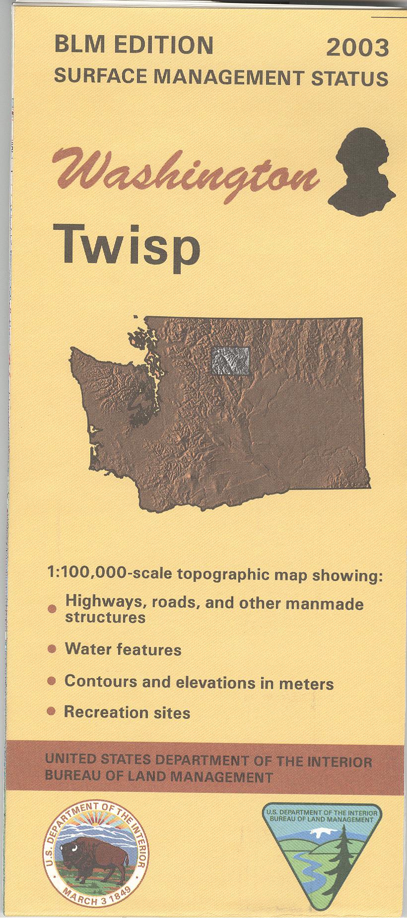 Well Twisp Map: Twisp WA (MINERAL) - WA044SM – Public Lands Interpretive Association