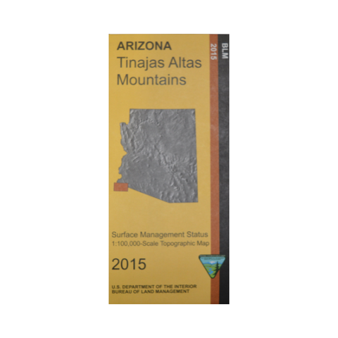 Map: Tinajas Altas Mountains AZ - AZ151S