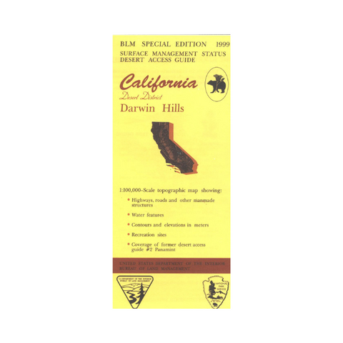 Map: Darwin Hills CA - CA110S