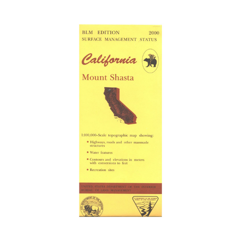 Map: Mount Shasta CA - CA280S