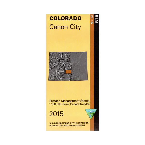 Map Canon City CO CO107S Public Lands Interpretive Association