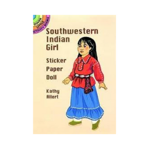 Southwestern Indian Girl Sticker Paper Doll