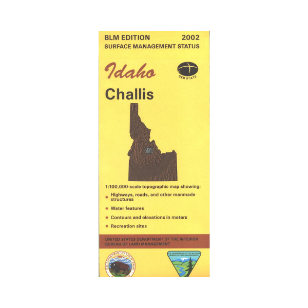 Map Challis ID ID1011S Public Lands Interpretive Association