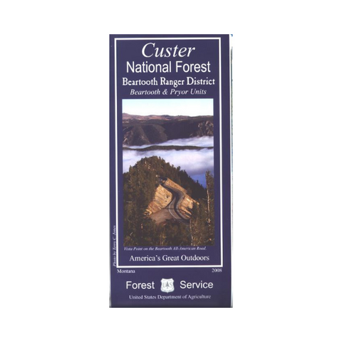 Map: Custer Natl Forest MT: Beartooth RD