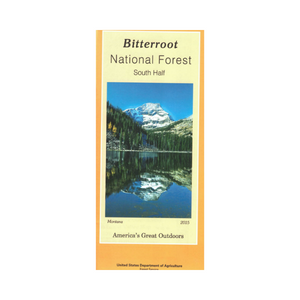 Map: Bitterroot National Forest MT South Half
