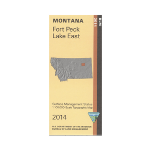 Map: Fort Peck Lake East MT - MT1072S