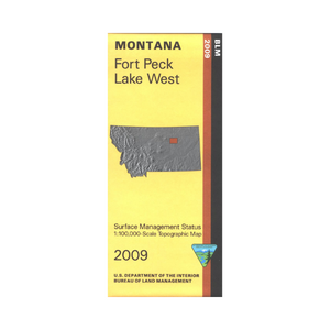 Map: Fort Peck Lake West MT - MT1073S