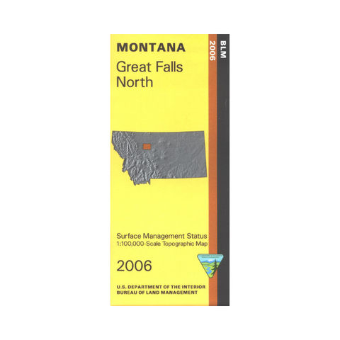Map: Great Falls North MT - MT1085S