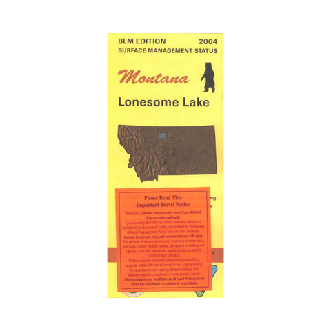Map: Lonesome Lake MT - MT1121S