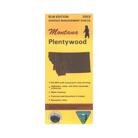 Map: Plentywood MT - MT1152S