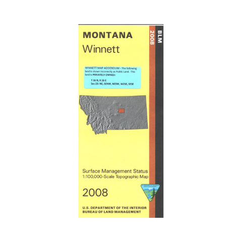 Map: Winnett MT - MT1205S