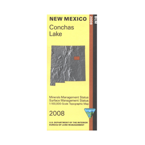 Map: Conchas Lake NM - NM019S