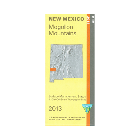 Map: Mogollon Mountains NM - NM037S