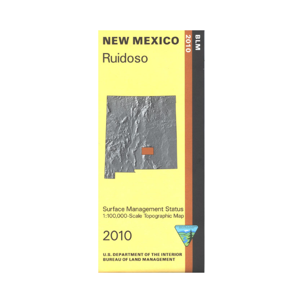 Ruidodo Map Map: Ruidoso NM (SURFACE) - NM045S – Public Lands Interpretive Association