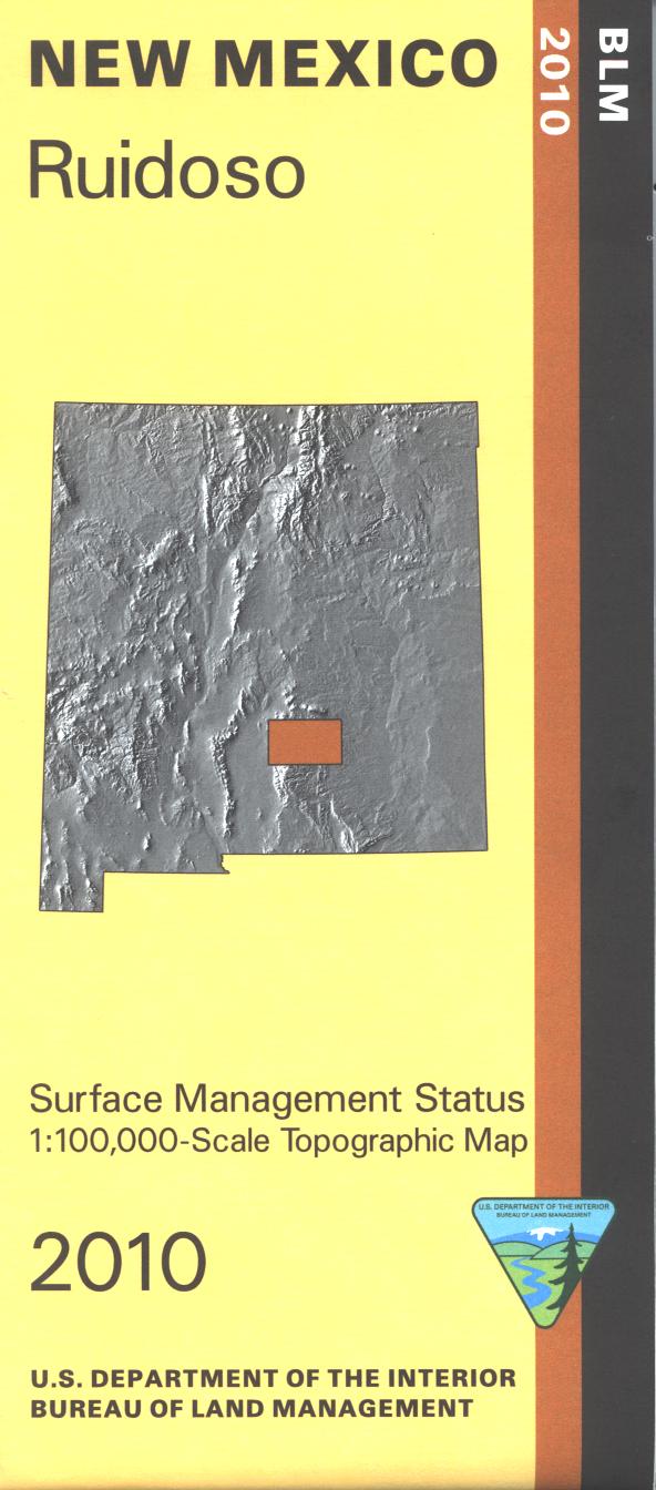 Map: Ruidoso NM (SURFACE) - NM045S – Public Lands Interpretive Association