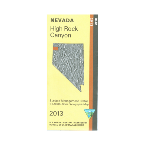 Map: High Rock Canyon NV - NV129S