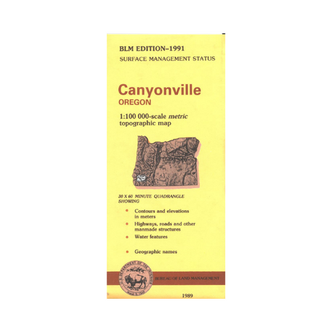 Map: Canyonville OR - OR010S