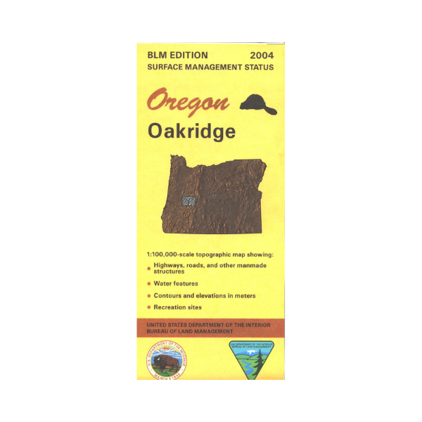 Oak Ridge Ridge Or Map Map: Oakridge OR - OR046S – Public Lands Interpretive Association