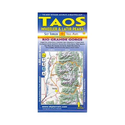 Map: Taos, Wheeler and Latir Peaks Trail