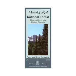 Map: Manti-La Sal UT National Forest Moab
